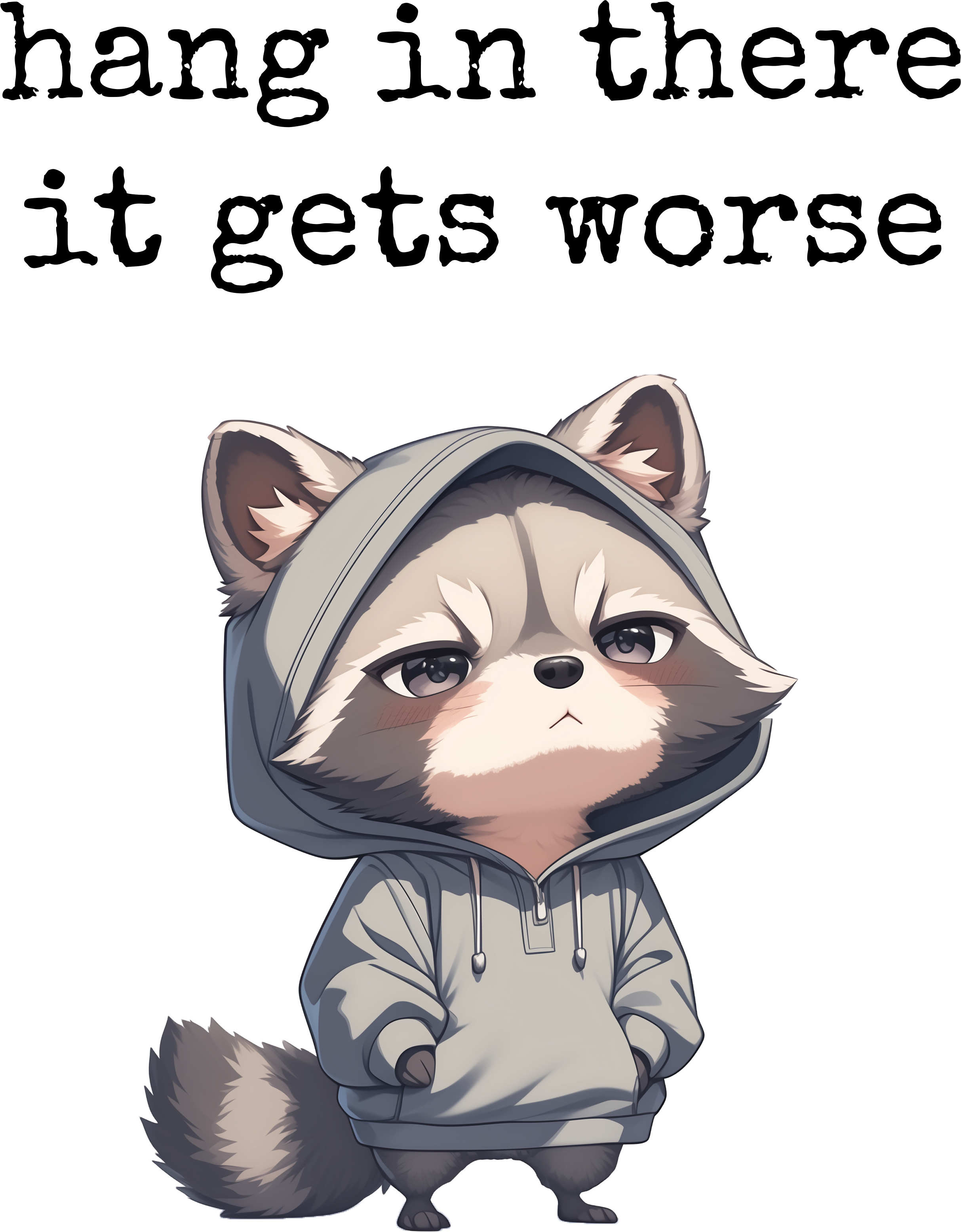 hang in there it gets worse shirt